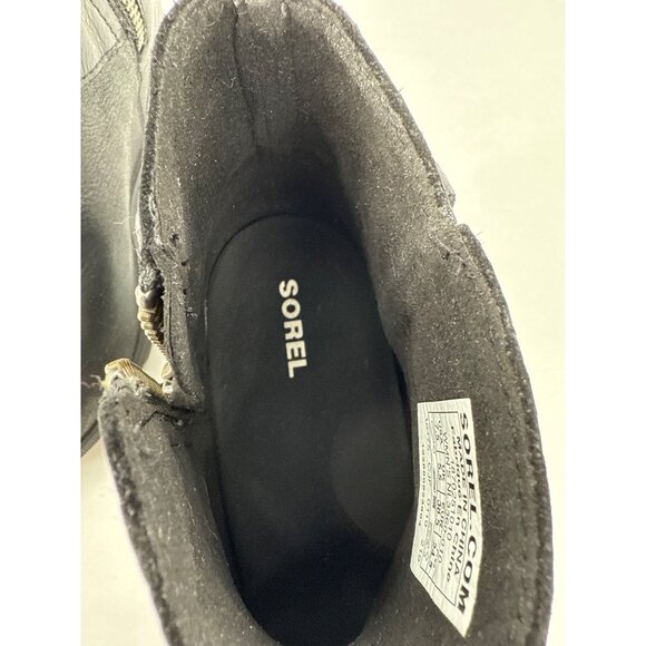 Sorel Womens Joan of Arctic Wedge II Buckle Boots Black Leather NL3360-010 7.5 - Picture 6 of 6
